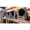 Image 3 : GROUP OF 6 WATER PIPE HOUSINGS SHOW PROPS (PAINTED WOODEN CONSTRUCTION)
