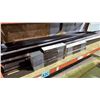 Image 1 : SHELF OF ASSORTED LENGTH BROWN & WHITE WOODEN TRIM