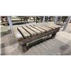 Image 1 : RUSTIC WOODEN BENCH SEAT - APPROX.4FT X 2FT X 1 1/4FT TALL