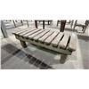Image 2 : RUSTIC WOODEN BENCH SEAT - APPROX.4FT X 2FT X 1 1/4FT TALL