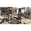 Image 2 : RUSTIC WOODEN 2 TIER SHELF UNIT WITH ASSORTED ROPE