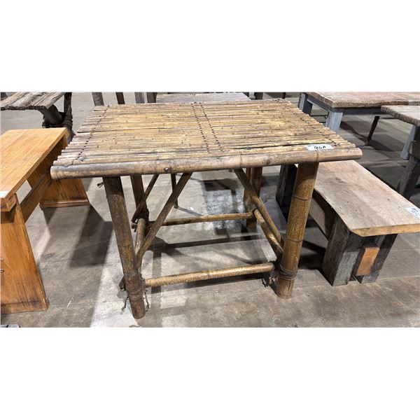 BAMBOO TABLE - APPROX. 3 1/2FT X 3FT X 3 1/2FT TALL