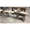 Image 1 : PRIMITIVE WOODEN BENCH
