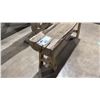 Image 2 : PRIMITIVE WOODEN BENCH