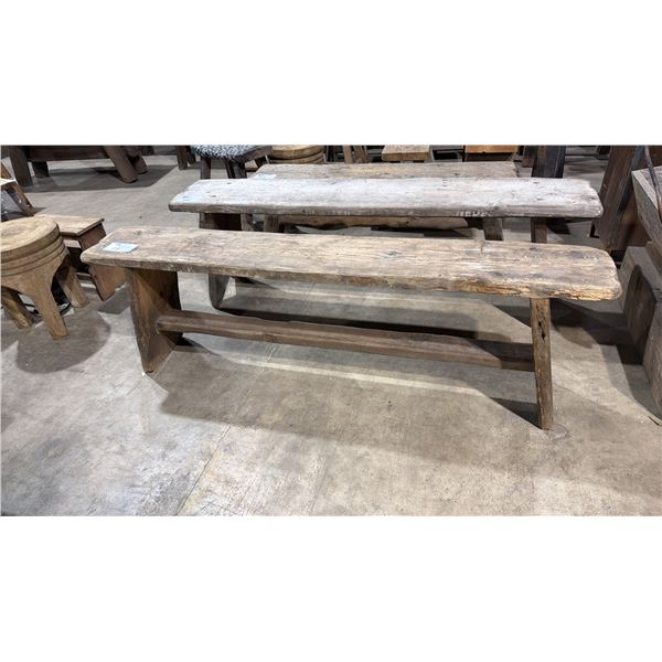 RUSTIC WOODEN 5FT BENCH SEAT