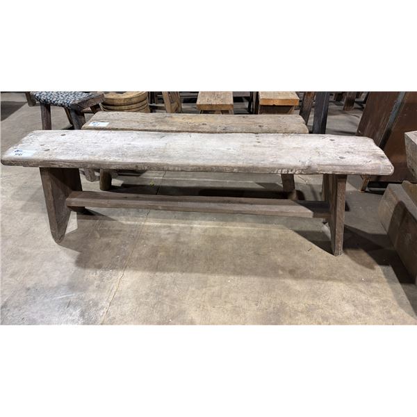 RUSTIC WOODEN 5FT BENCH SEAT