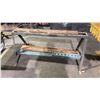 Image 1 : RUSTIC WOOD & METAL SAW HORSE