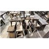 Image 2 : GROUP OF APPROX. 13 RUSTIC WOODEN BENCH SEATS & STOOLS