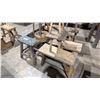 Image 3 : GROUP OF APPROX. 13 RUSTIC WOODEN BENCH SEATS & STOOLS