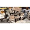 Image 1 : LARGE GROUP OF RUSTIC WOODEN TRAYS AND CRATES