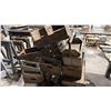 Image 2 : LARGE GROUP OF RUSTIC WOODEN TRAYS AND CRATES