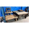 Image 2 : GROUP OF 6 ASSORTED SIZE RUSTIC WOODEN TABLES
