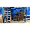 Image 1 : LARGE GROUP OF ASSORTED RUSTIC WOODEN AND BAMBOO RACKS & DISPLAY SHELFS