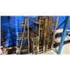 Image 2 : LARGE GROUP OF ASSORTED RUSTIC WOODEN AND BAMBOO RACKS & DISPLAY SHELFS