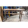Image 1 : RUSTIC WOOD PLANK & LOG MARKET DISPLAY STAND