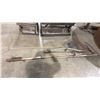 Image 1 : GROUP OF 3 RUSTIC HAY SCYTHES AND 1 FISHING NET