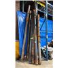 Image 1 : GROUP OF ASSORTED LENGTHS (6") ABS PAINTED PIPES