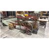 Image 1 : PAINTED METAL RUSTIC LOOK HAND PULL CART WITH SHOW PROP CARGO