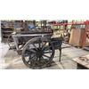 Image 1 : RUSTIC WOOD AND ALUMINIUM HAND PULL CART