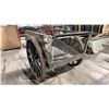 Image 3 : RUSTIC WOOD AND ALUMINIUM HAND PULL CART