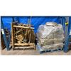 Image 1 : 2 PALLETS OF SHOW PROPS - WICKER & BAMBOO AND STYROFOAM STONES