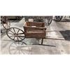 Image 1 : SMALL RUSTIC WOODEN HAND CART