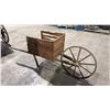 Image 2 : SMALL RUSTIC WOODEN HAND CART