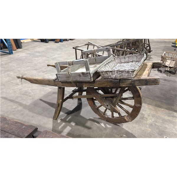 RUSTIC WOODEN CART
