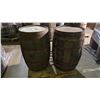 Image 1 : PALLET LOT OF WINE, BARRELS, AND WATER PUMP