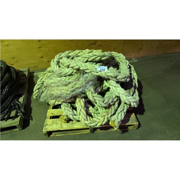 PALLET LOT OF ROPE