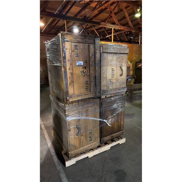 PALLET LOT OF PROP SHIPPING CRATES