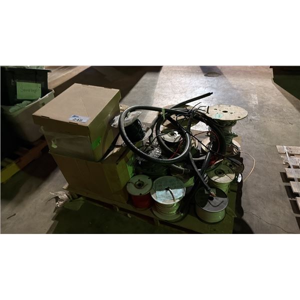 PALLET LOT OF ELECTRICAL WIRES