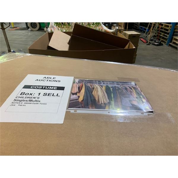 LARGE BOX OF CHILDRENS CLOTHES