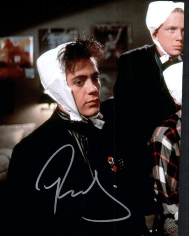 Weird Science Robert Downey Jr. facsimile signed photo