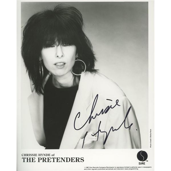 Chrissie Hynde facsimile signed photo