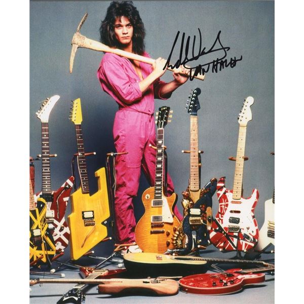 Eddie Van Halen facsimile signed photo
