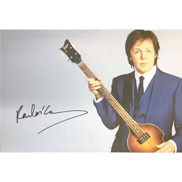 Paul McCartney facsimile signed photo
