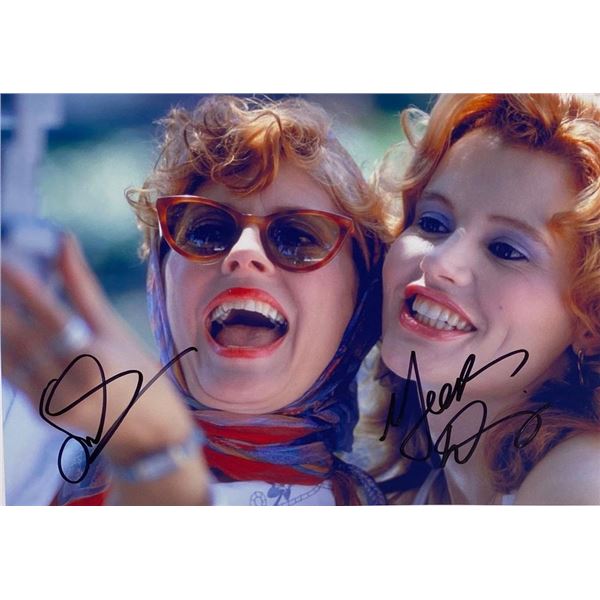 Thelma and Louise Susan Sarandon and Geena Davis facsimile signed movie photo