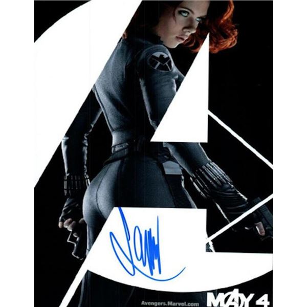 The Avengers Scarlett Johansson Facsimile signed photo