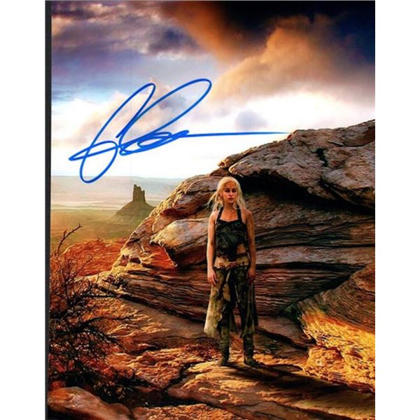 Game of Thrones Emilia Clarke facsimile signed photo