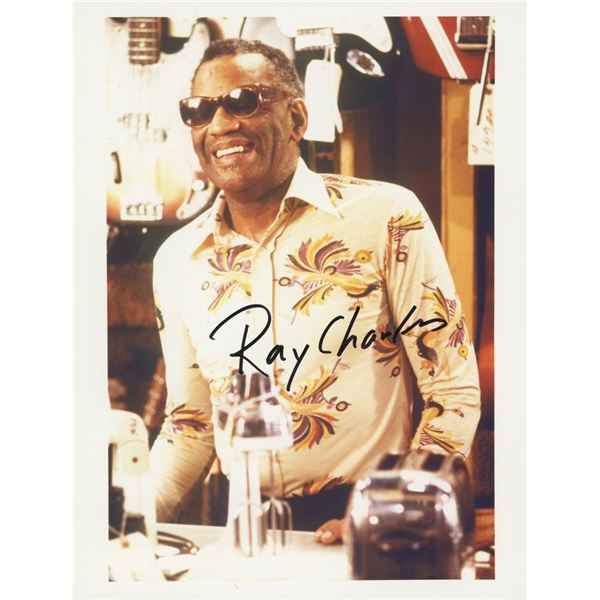 Ray Charles facsimile signed photo