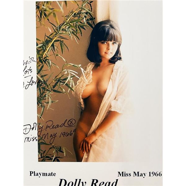 Playmate Dolly Read facsimile signed photo