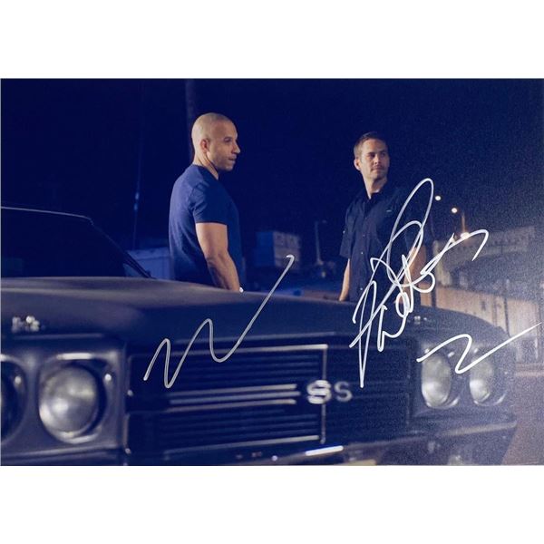 Fast & Furious cast facsimile signed  photo