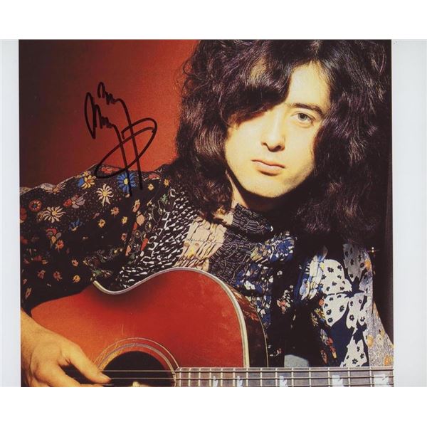Jimmy Page facsimile signed photo
