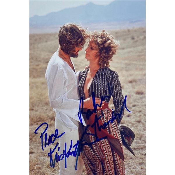 A Star is Born Barbra Streisand and Kris Kristofferson facsimile signed  movie photo