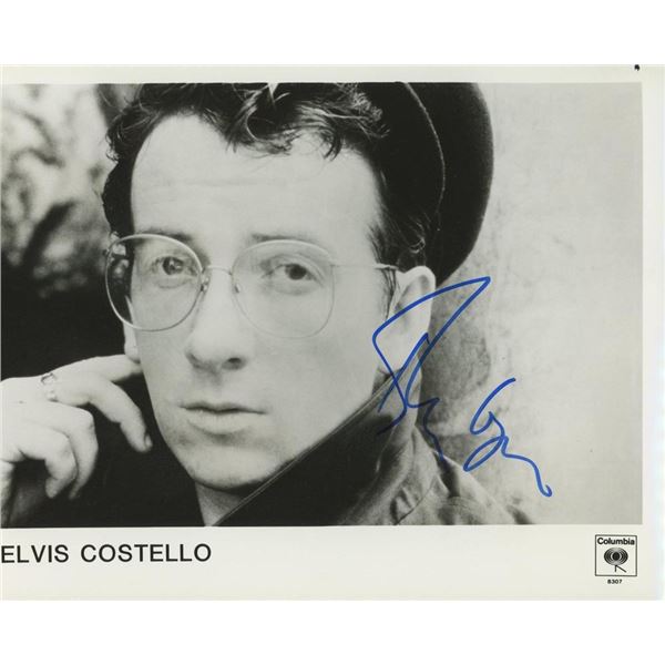 Elvis Costello facsimile signed photo