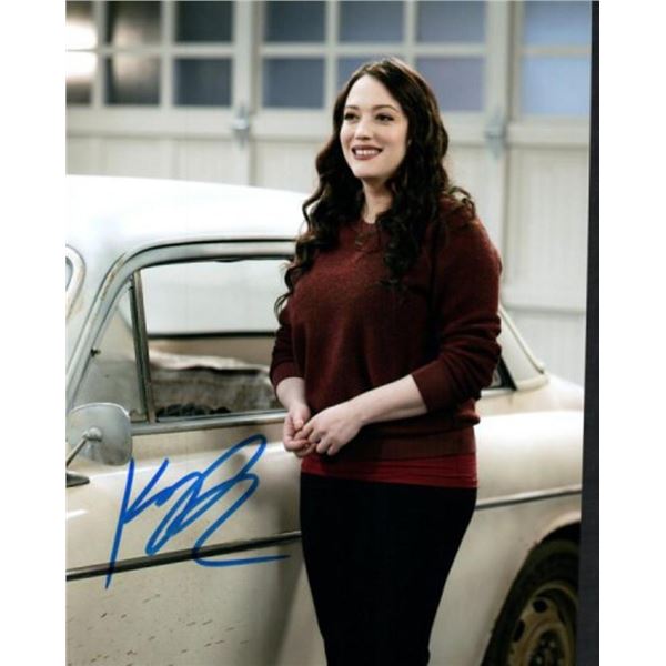 2 Broke Girls Kat Dennings facsimile signed photo