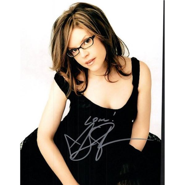 Singer-songwriter Lisa Loeb facsimile signed photo