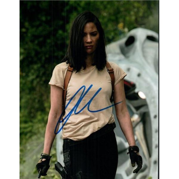 The Predator Olivia Munn facsimile signed photo
