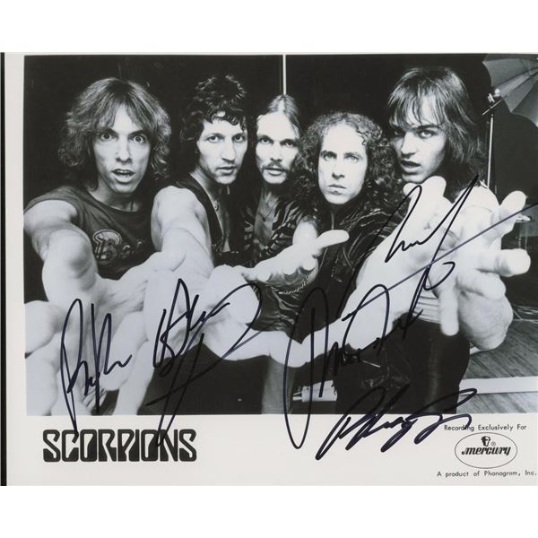Scorpions facsimile signed photo